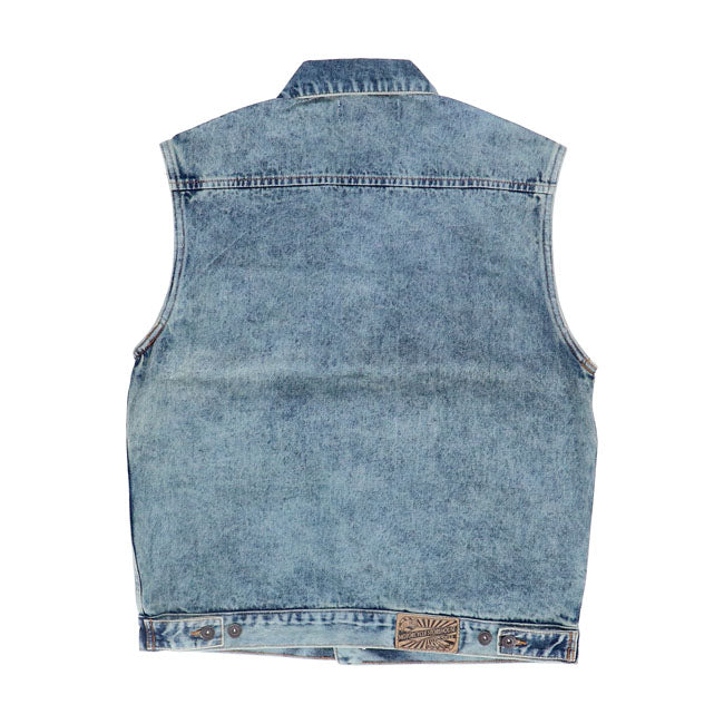 Mcs Denim Vest Stonewashed Blue Vests Mcs