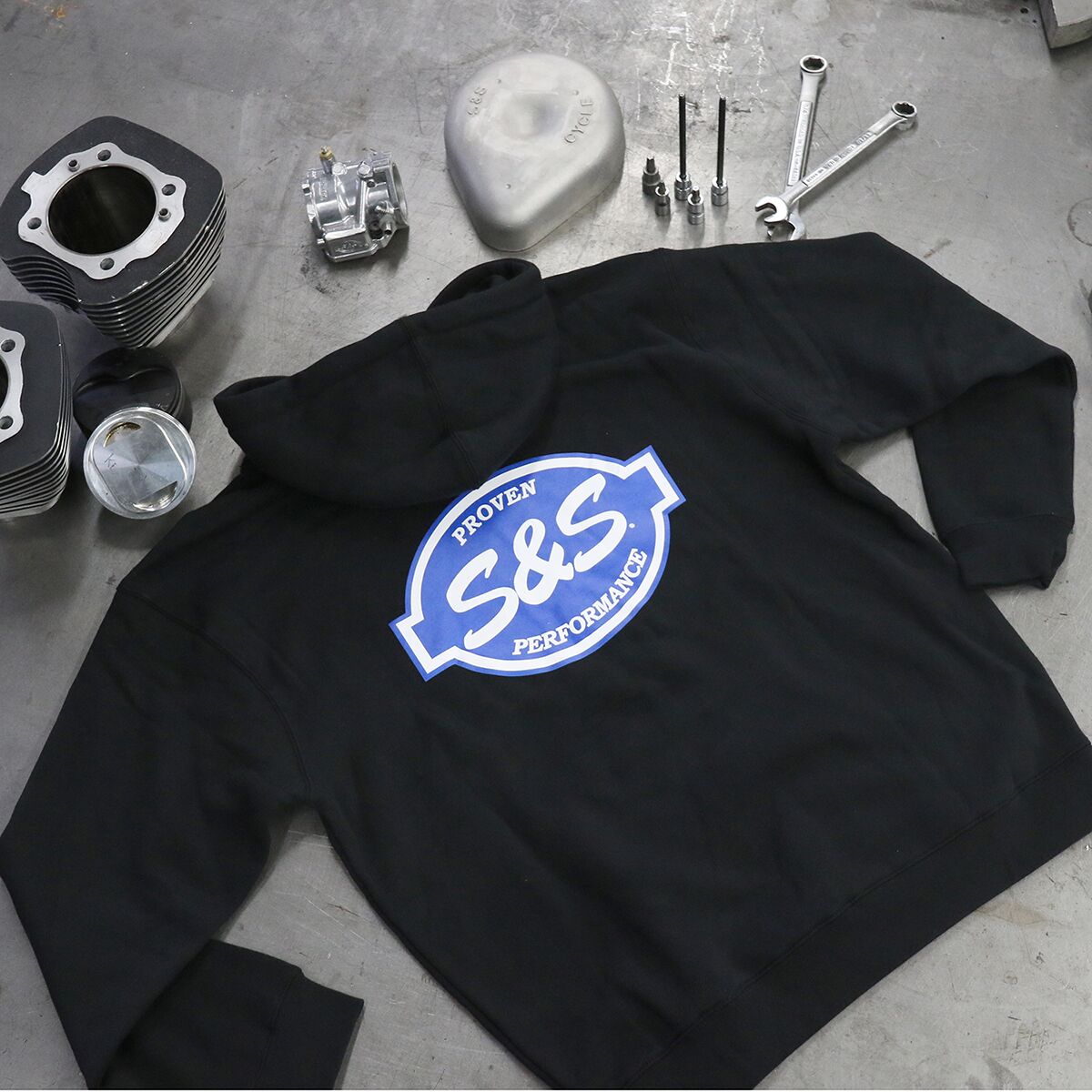 S&S Cycle Hoodie, Black Hoodie & Sweatshirt S&S Cycle