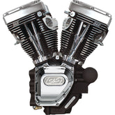 T143 Long Block Engine Complete Engine S&S Cycle Wrinkle Black & Chrome 06+ Dyna