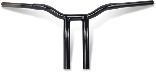 1-Piece Kage Fighter T-Bar With Pullback Handlebar LA Choppers Black 12"