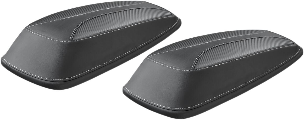 Plain Lid Covers Domitor - 14-23 Touring Saddlebag Latch Cover Saddlemen