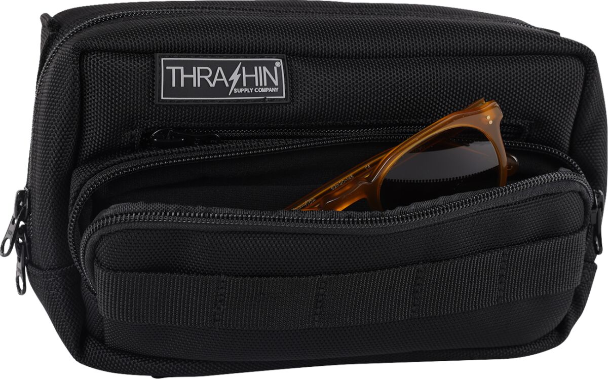 Handlebar Bag Plus, Black Handlebar Bag Thrashin Supply Co.