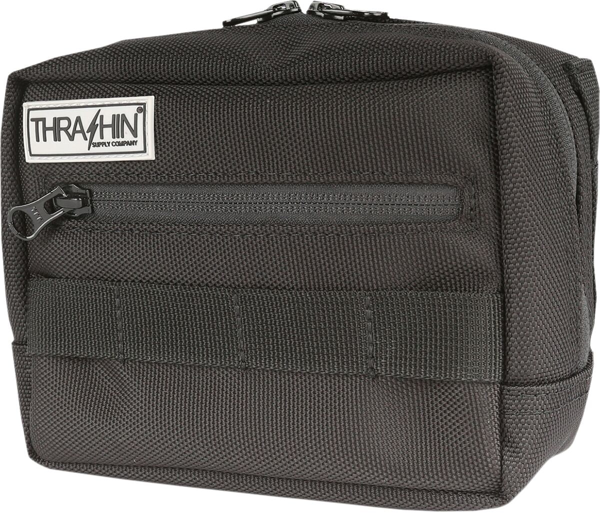 HandleBar Bag, Black Handlebar Bag Thrashin Supply Co.