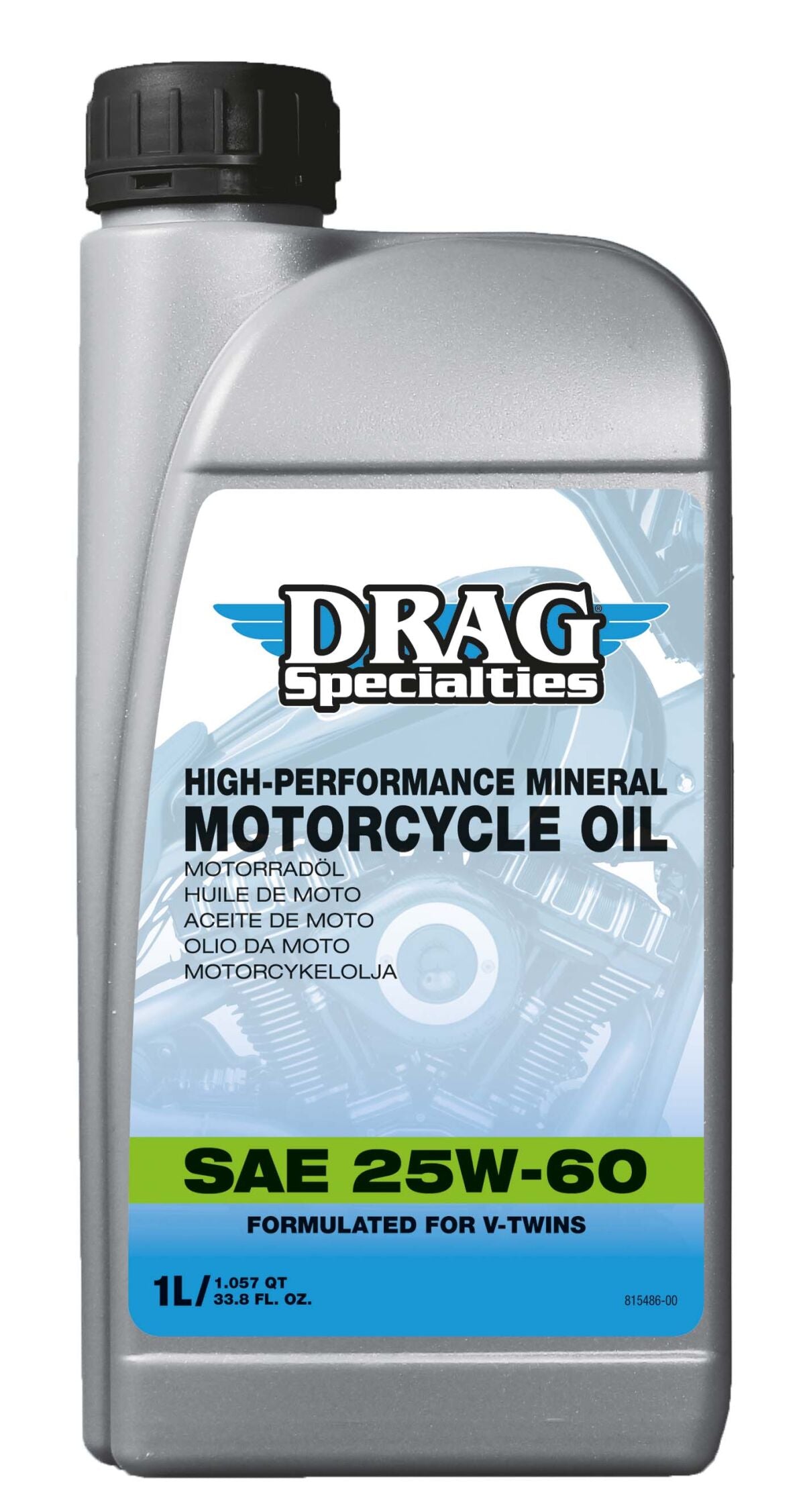 Mineral Engine Oil - SAE 25W-60 Engine Oil Drag Specialties Oil 1 litre (1.05 quart US)