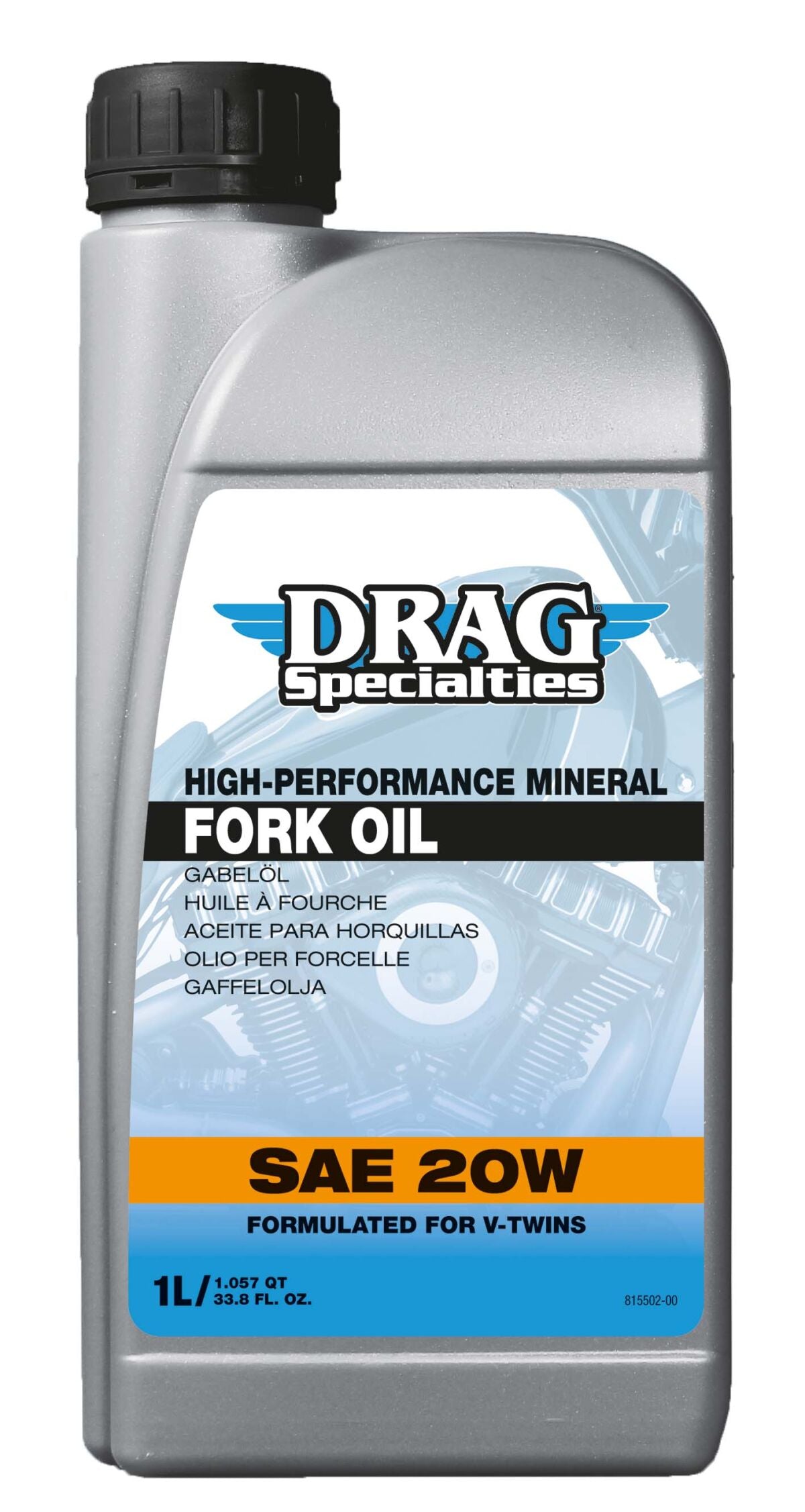 Fork Oil - SAE 20W Fork Oil Drag Specialties Oil 1 liter (1.05 US quart)