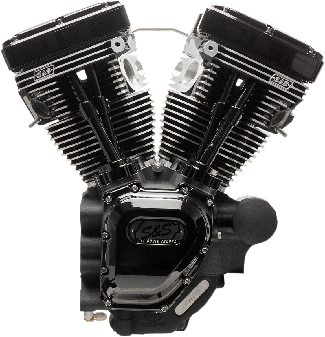 T111 Long Block Engine Complete Engine S&S Cycle Black 07-16 Touring (Except Twin Cooled)