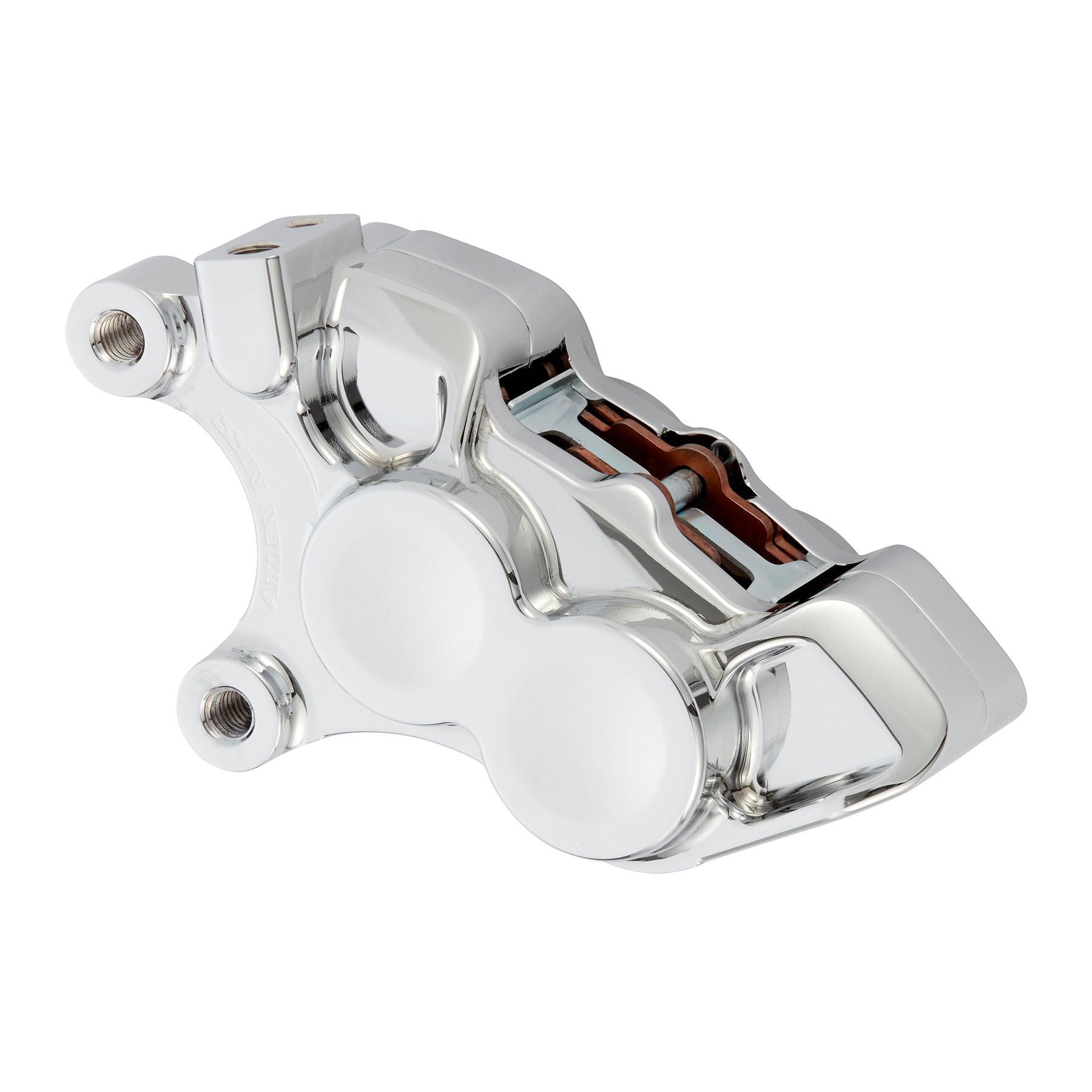 4-Piston Front Brake Calipers 11.8" Brake Calipers Arlen Ness Chrome Left