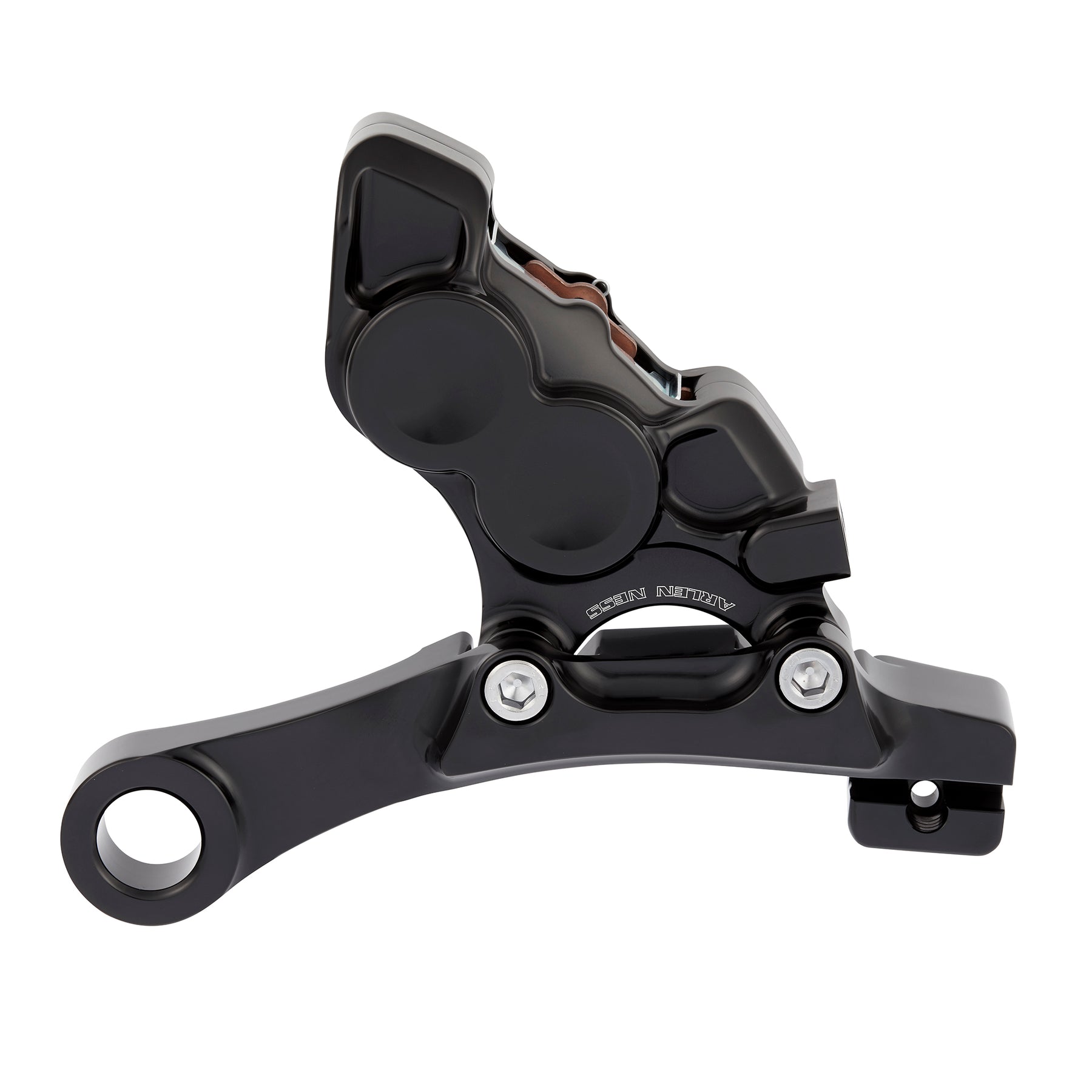 4-Piston Rear Brake Calipers & Brackets 11.8" Brake Calipers Arlen Ness Black 08-23 Touring (FLHT/FLHR/FLHX/FLTRX/FLTRU)