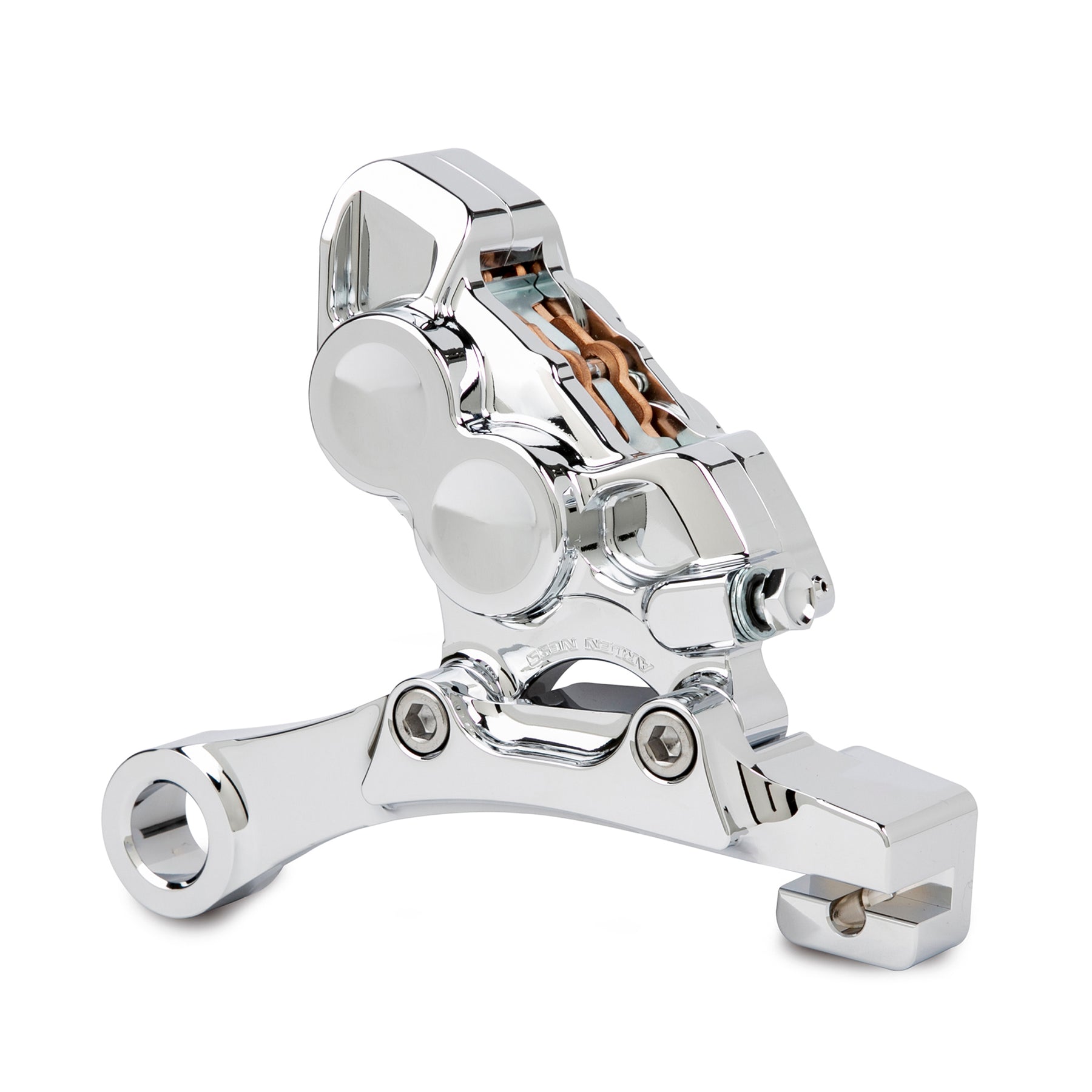 4-Piston Rear Brake Calipers & Brackets 11.8" Brake Calipers Arlen Ness Chrome 08-23 Touring (FLHT/FLHR/FLHX/FLTRX/FLTRU)