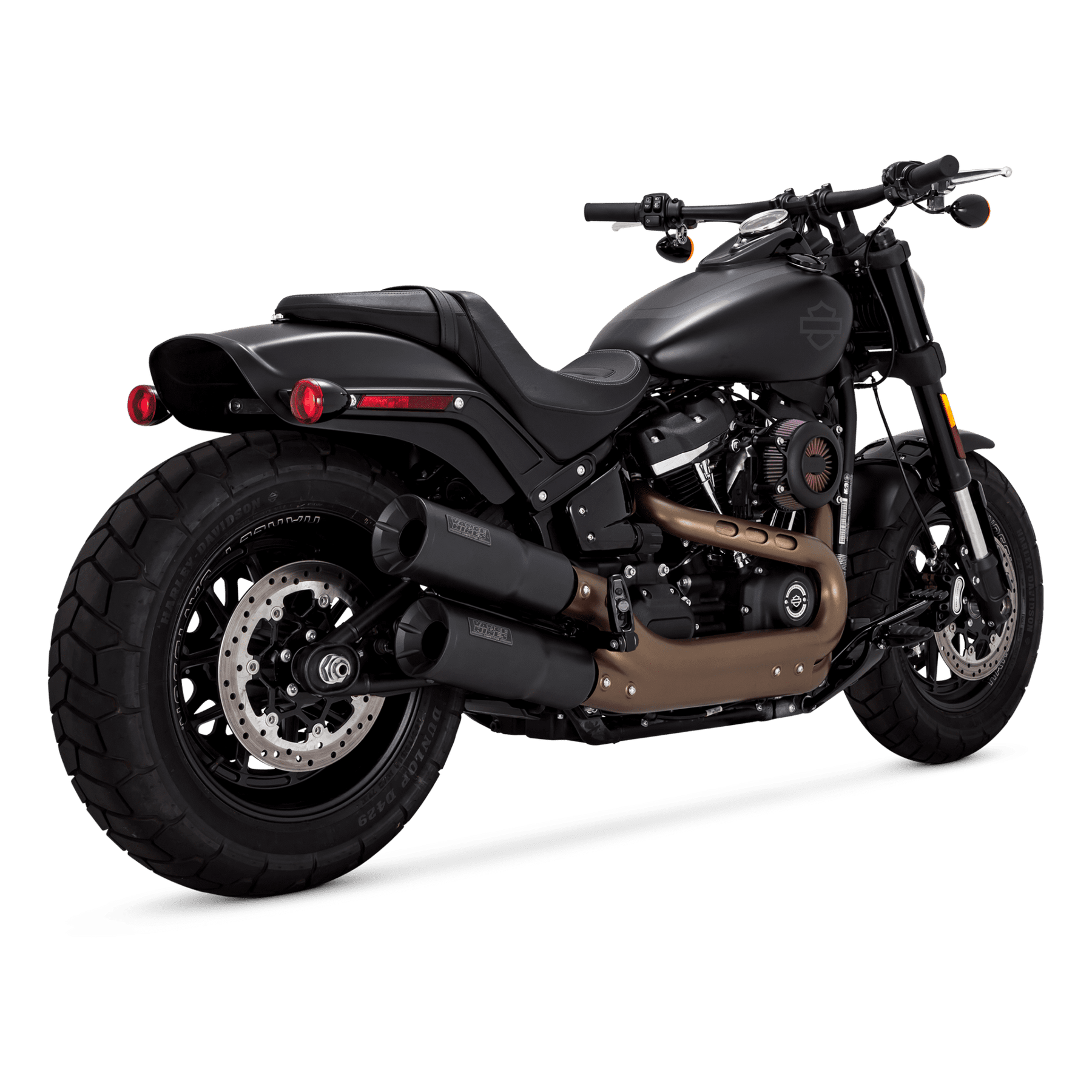 Hi-Output Slip-On - 18+ Softail Fat Bob Slip-On Exhaust Vance & Hines