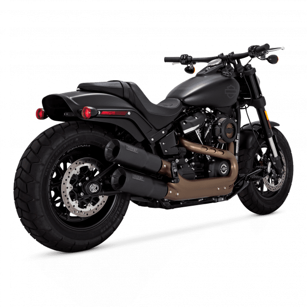 Hi-Output Slip-On - 18+ Softail Fat Bob Slip-On Exhaust Vance & Hines