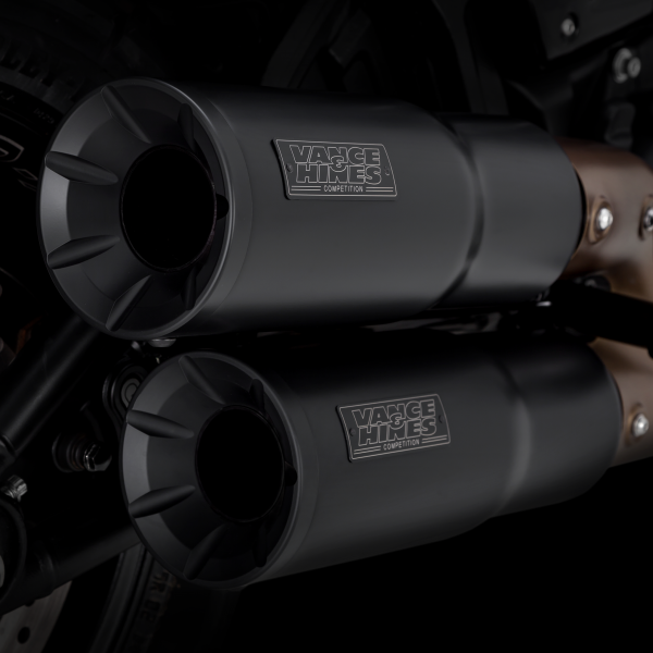 Hi-Output Slip-On - 18+ Softail Fat Bob Slip-On Exhaust Vance & Hines