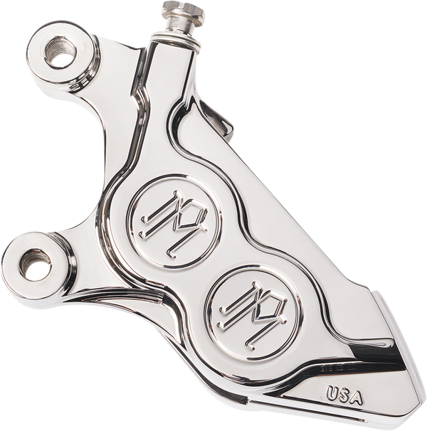 4 Piston Direct Bolt-On Front Caliper Brake Calipers Performance Machine (Pm) Chrome Left
