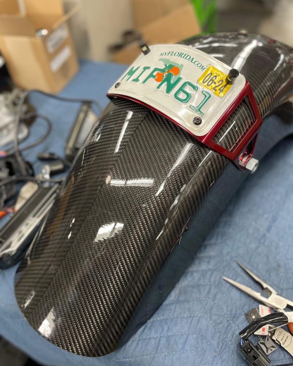 Carbon Fiber Rear Fender - Touring Rear Fender Slyfox Performance