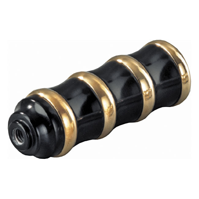 Vintage Shift/Brake Peg, Black & Brass Shifter & Brake Peg Kustom Tech Default Title