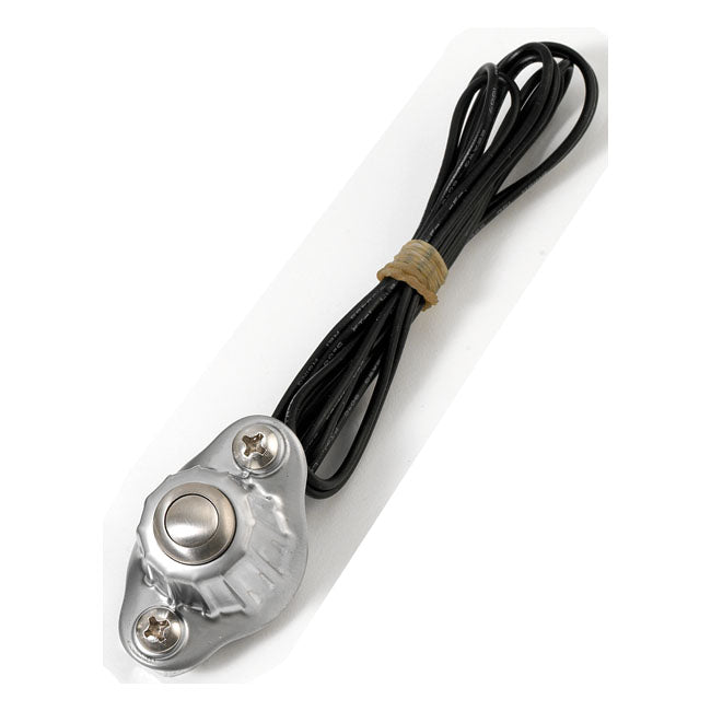 Deluxe Handlebar Switch Single Button, Satin Control Switch Housing Kustom Tech Default Title