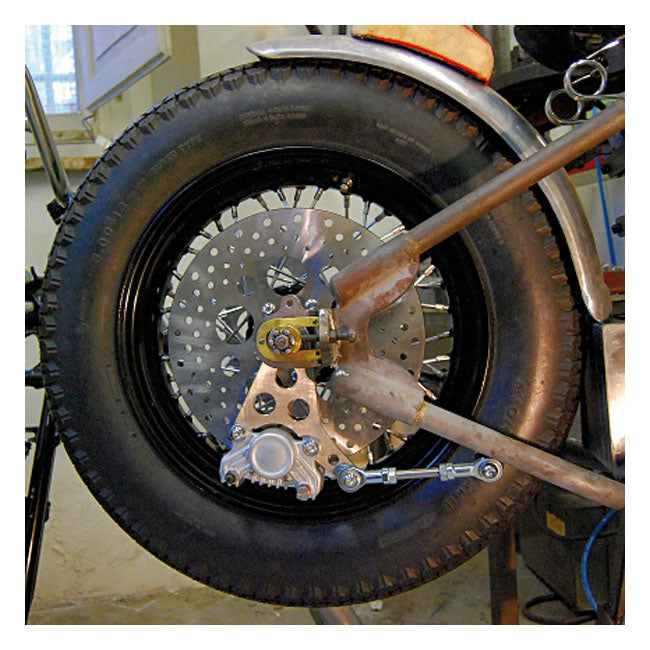 K Tech Super Freni Rear Caliper Bracket. Raw - Rigid frames Brake Caliper Mount Kustom Tech Default Title