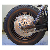 Super Freni Rear Dual Caliper Bracket, Raw - Swingarm Brake Caliper Mount Kustom Tech Default Title