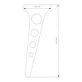 Anchor Bracket Custom, Stainless Steel For Mini Drum Brake Brake Caliper Mount Kustom Tech Default Title