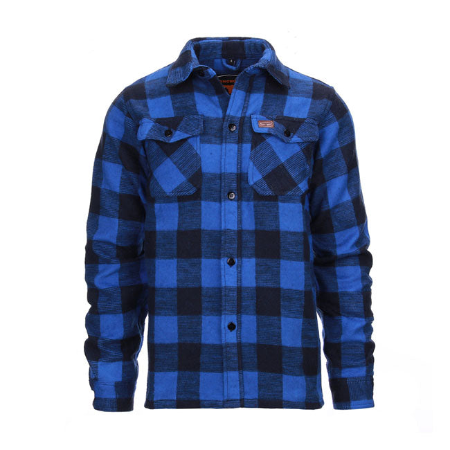 Lumberjack flannel shirt checkered blue/black Shirt Army Surplus
