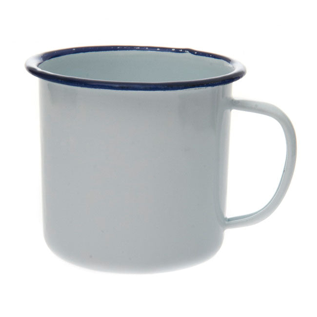 Mug enamel white/navy Lifestyle Accessory Army Surplus