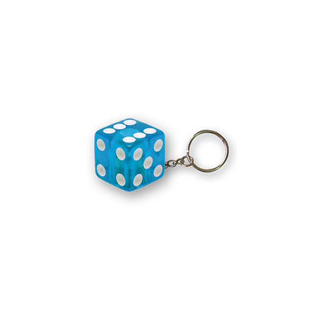 Triktopz Dice key chain blue glitter Lifestyle Accessory Trik Topz