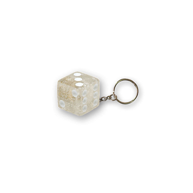 Triktopz Dice key chain clear glitter Lifestyle Accessory Trik Topz