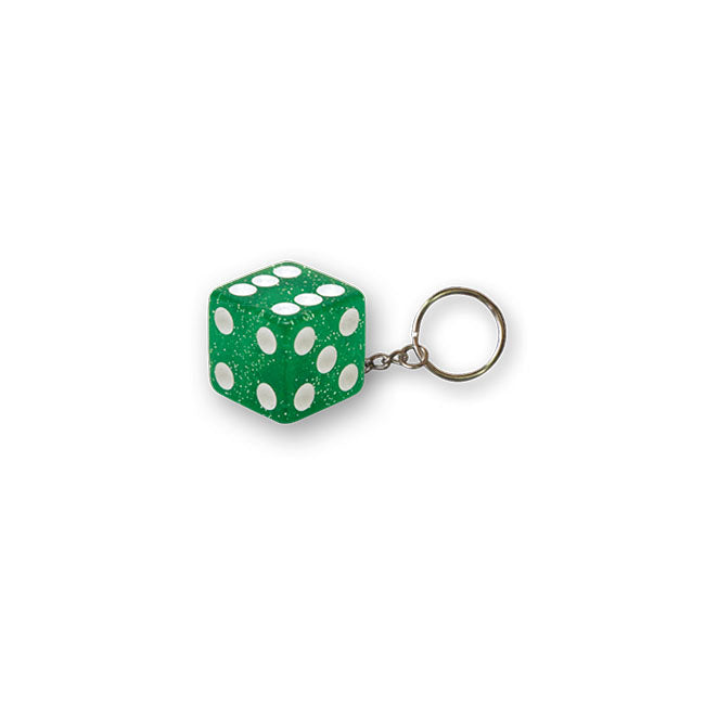 Triktopz Dice key chain green glitter Lifestyle Accessory Trik Topz