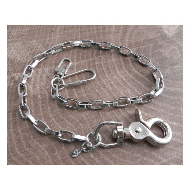 Amigaz Modern Chrome Wallet Chain 16" Lifestyle Accessory Amigaz