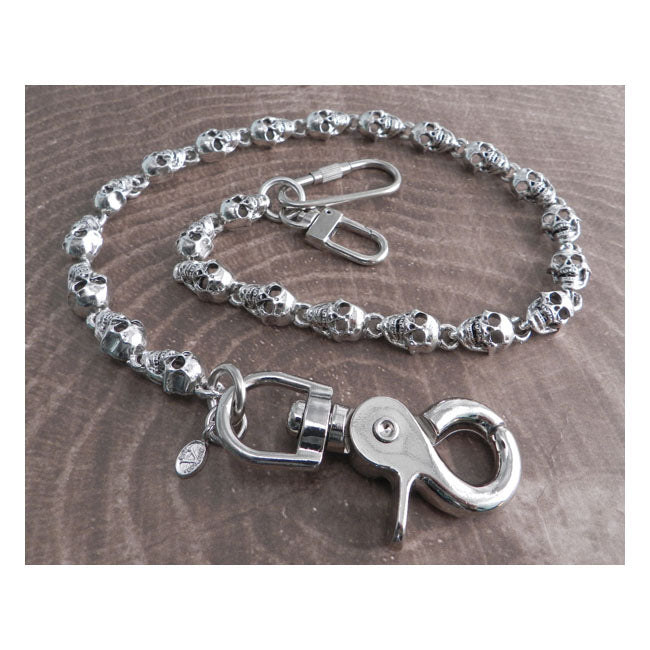 Amigaz Flat Skull Wallet Chain 16" Lifestyle Accessory Amigaz
