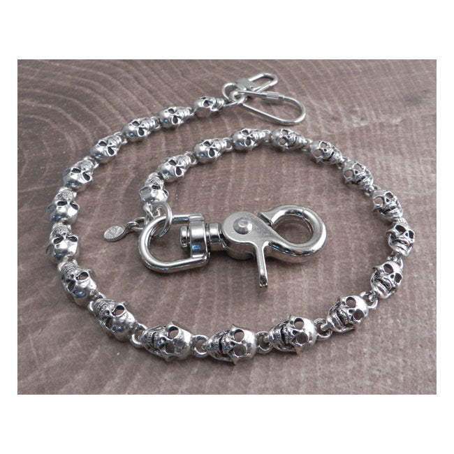 Amigaz Flat Skull Wallet Chain 16" Lifestyle Accessory Amigaz