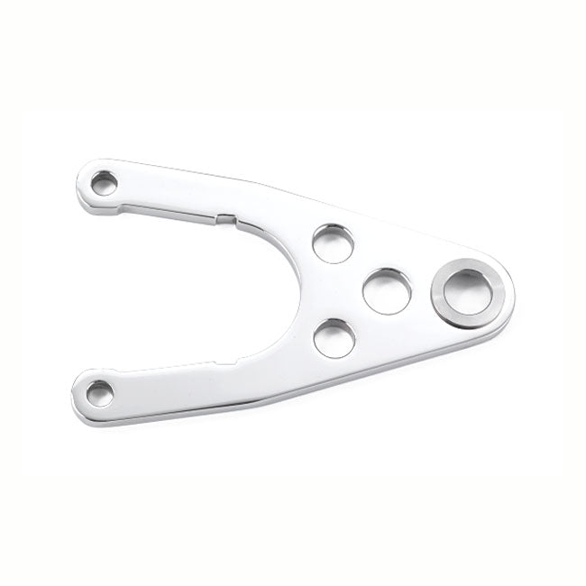 Chopper Sprocket Caliper Bracket, Polished Brake Caliper Mount Kustom Tech Default Title