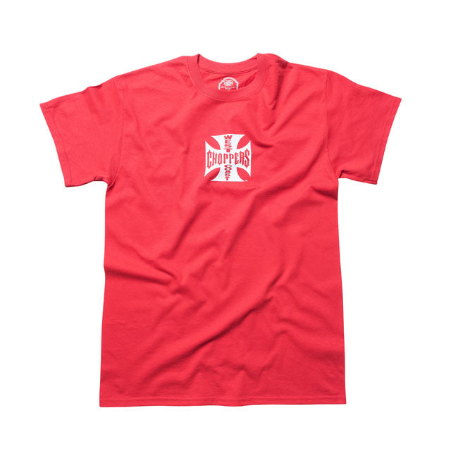 West Coast Choppers "Og Classic" T-Shirt - Red & White T-Shirt West Coast Choppers S