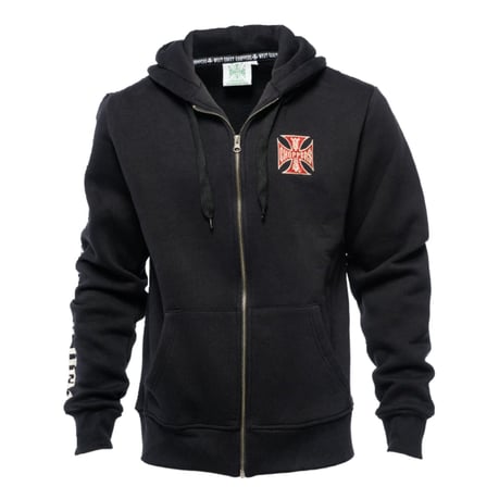 WCC El Diablo Zip Hoodie, Black Hoodie & Sweatshirt West Coast Choppers
