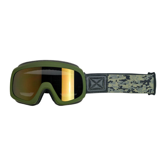 Biltwell Overland 2.0 Grunt goggle olive camo Riding Eyewear Biltwell