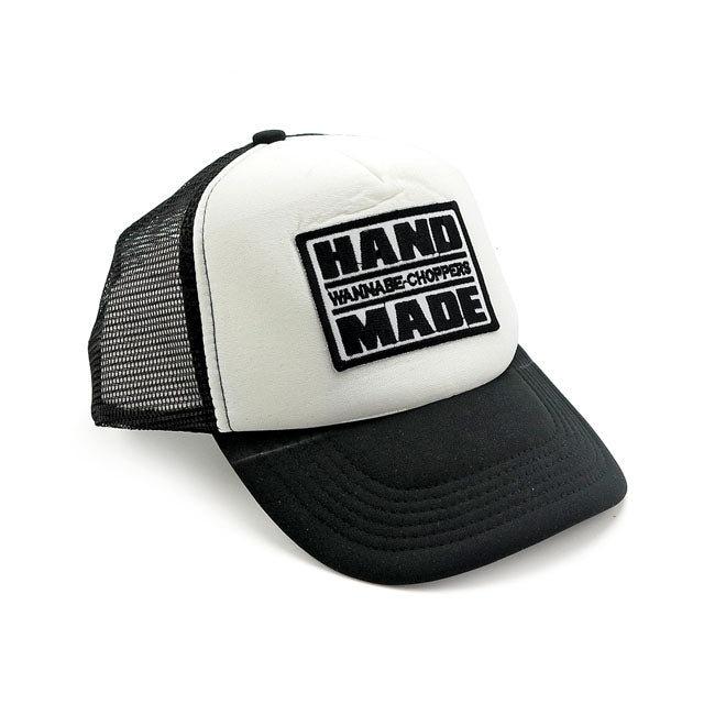 Wannabe Choppers Trucker Cap White/Black Caps Wannabe Choppers