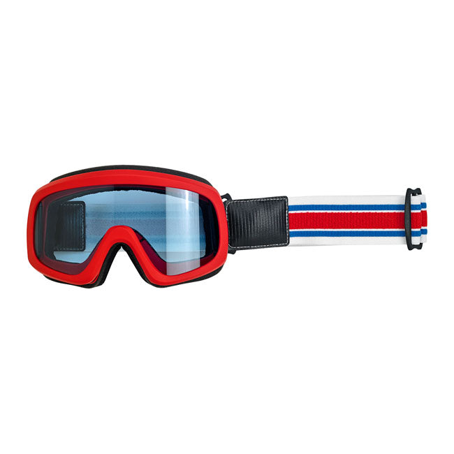Biltwell Overland 2.0 Racer goggle R/W/B Riding Eyewear Biltwell