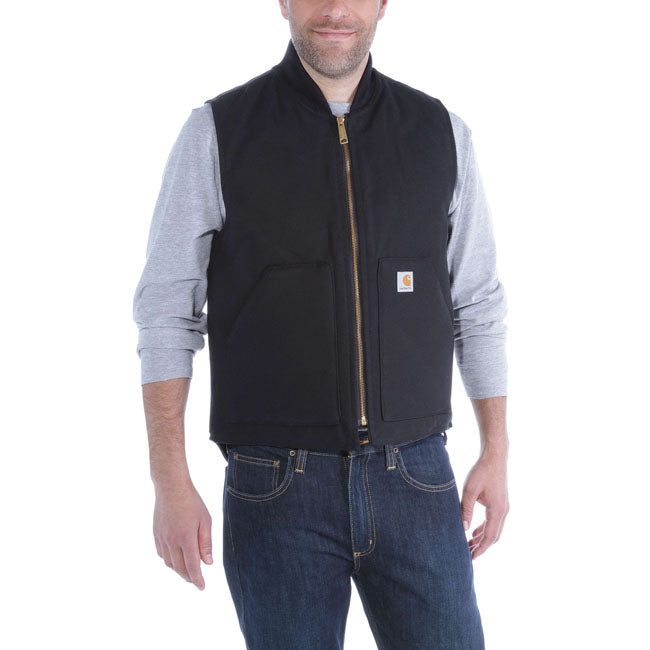 Carhartt Firm Duck Insulated Vest, Black Vests Carhartt