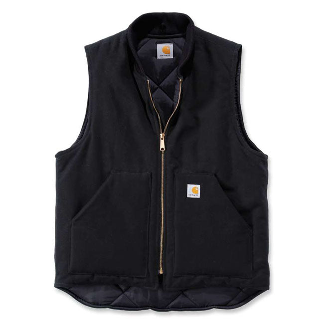 Carhartt Firm Duck Insulated Vest, Black Vests Carhartt S