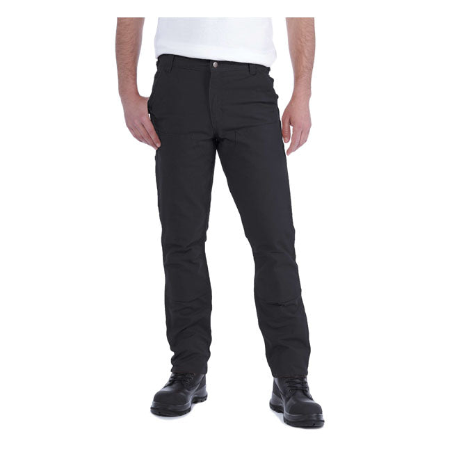 Carhartt Work Pants Stretch Duck Double Front, Black Casual Pants & Shorts Carhartt