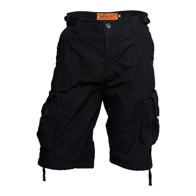 West Coast Choppers "Caine Ripstop" Cargo Shorts - Black Shorts West Coast Choppers S
