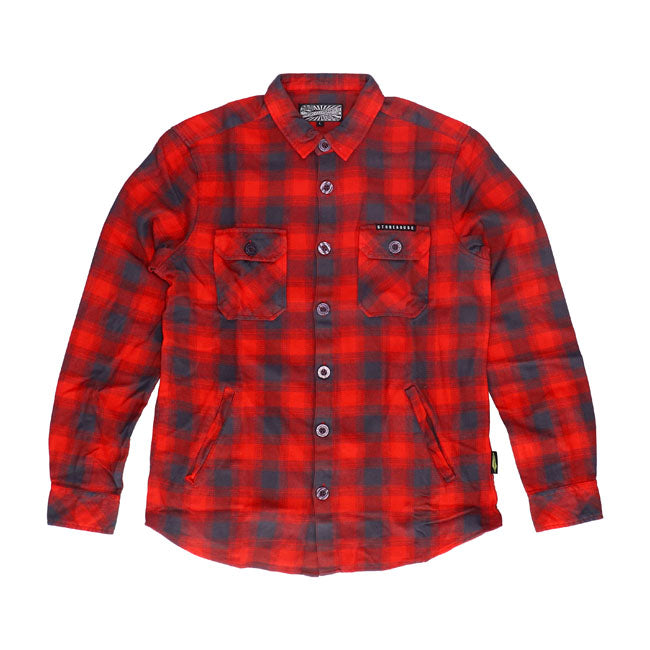 Mcs Worker Flanel Shirt Red/Grey Shirt Mcs
