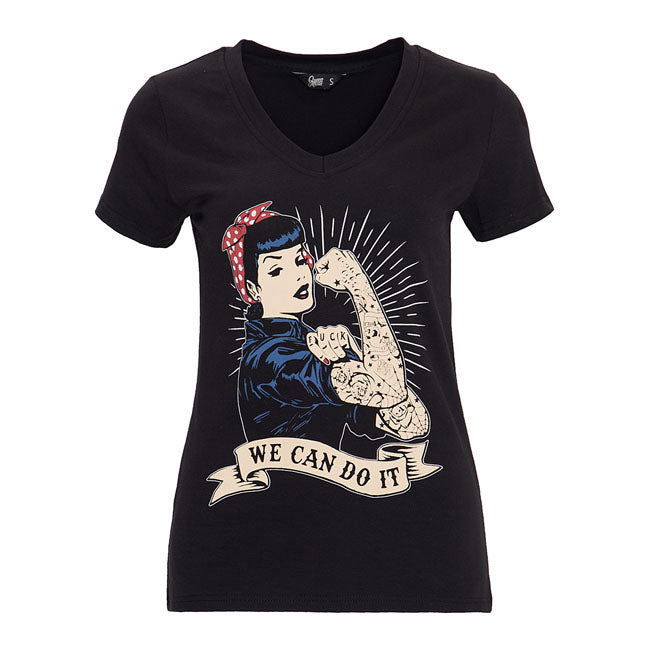 Queen Kerosin We Can Do It T Shirt Black T-Shirt King Kerosin