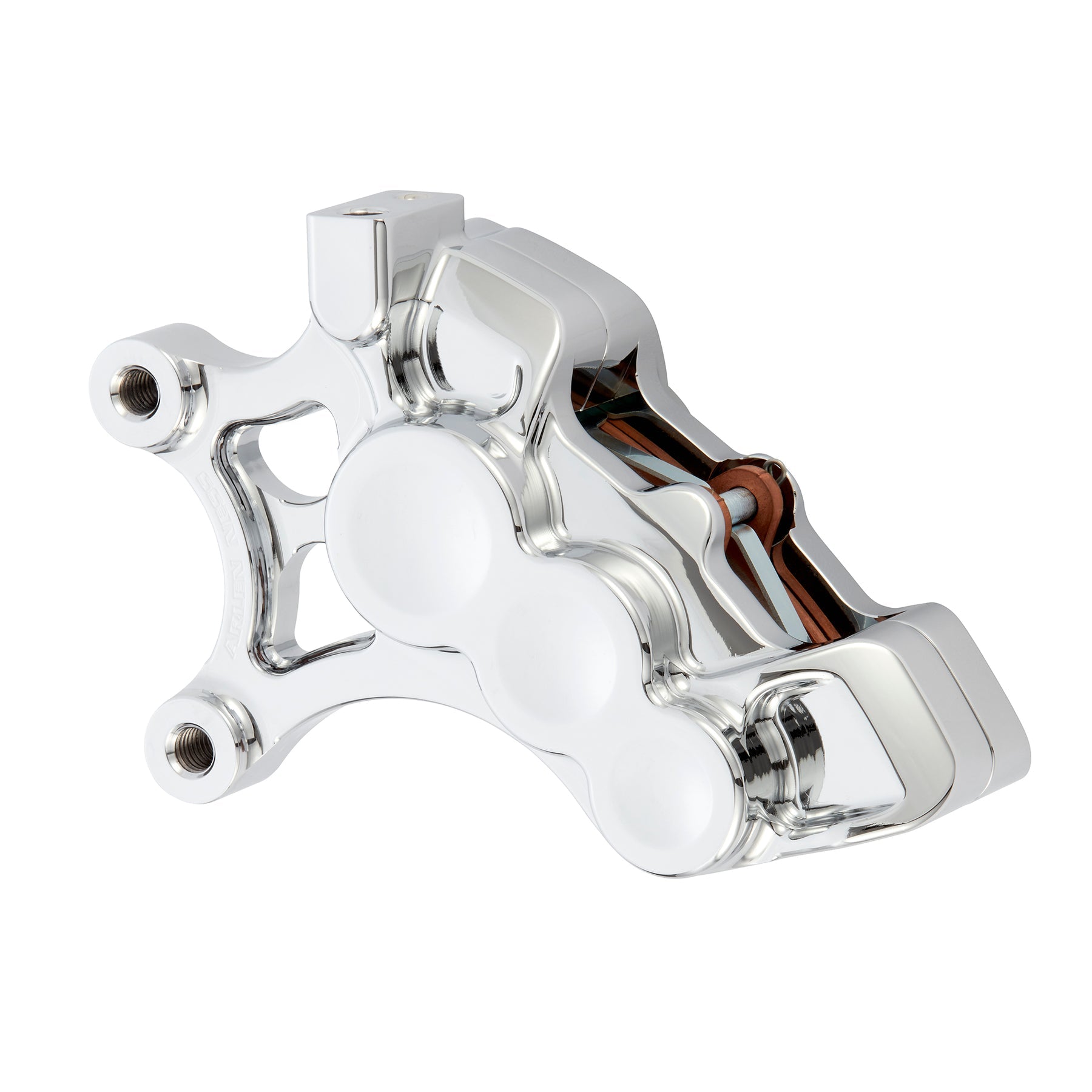 6-Piston Differential Bore Brake Calipers - 14" Brake Calipers Arlen Ness Chrome Left