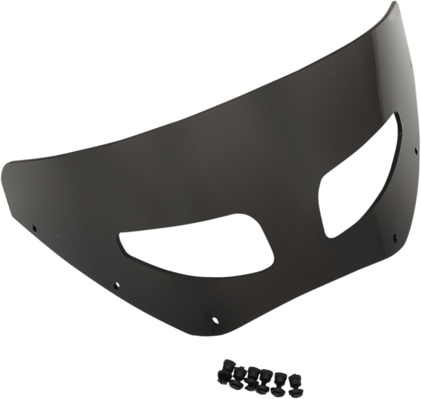 Road Warrior Vented Windshields Windshield Memphis Shades 7" Dark Black Smoke