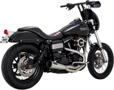 Upsweep 2:1 Exhaust System - Dyna Full Exhaust System Vance & Hines 99-17 Dyna Glide (except FLD)