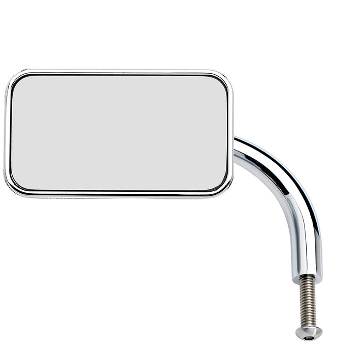 Utility Mirror Rectangle Perch Mount Mirrors Biltwell Inc. Chrome Single
