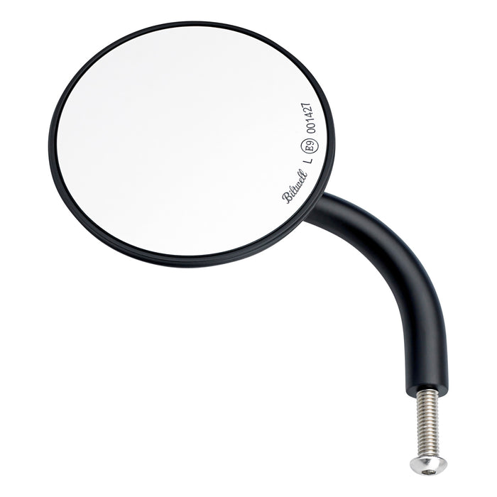 Utility Mirror Round Short Arm CE Perch Mount Mirrors Biltwell Inc. Black Single