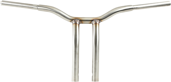 1-Piece Kage Fighter T-Bar With Pullback Handlebar LA Choppers Stainless Steel 14"