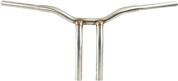 1-Piece Kage Fighter T-Bar With Pullback Handlebar LA Choppers Stainless Steel 12"